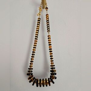 J. Crew gold and tortoise necklace